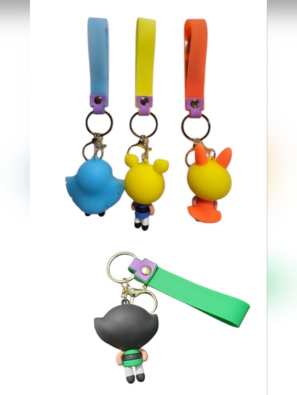 (Pick 1) Powerpuff Girls Keychains NWOT - Picture 2 of 2